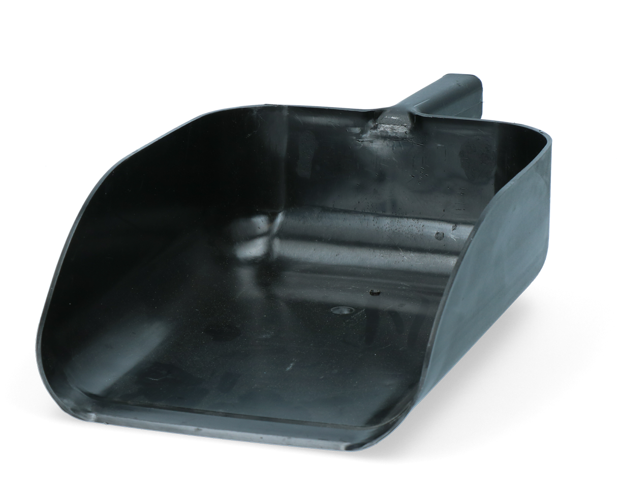 Feed scoop &quot;shovel-model&quot; plastic black