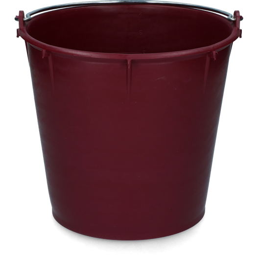 Bucket 7 l with handle bordeaux