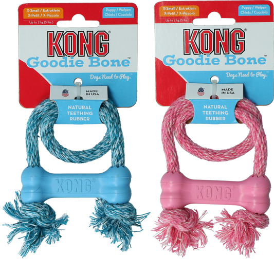 KONG Puppy Goodie Bone with rope XS EU