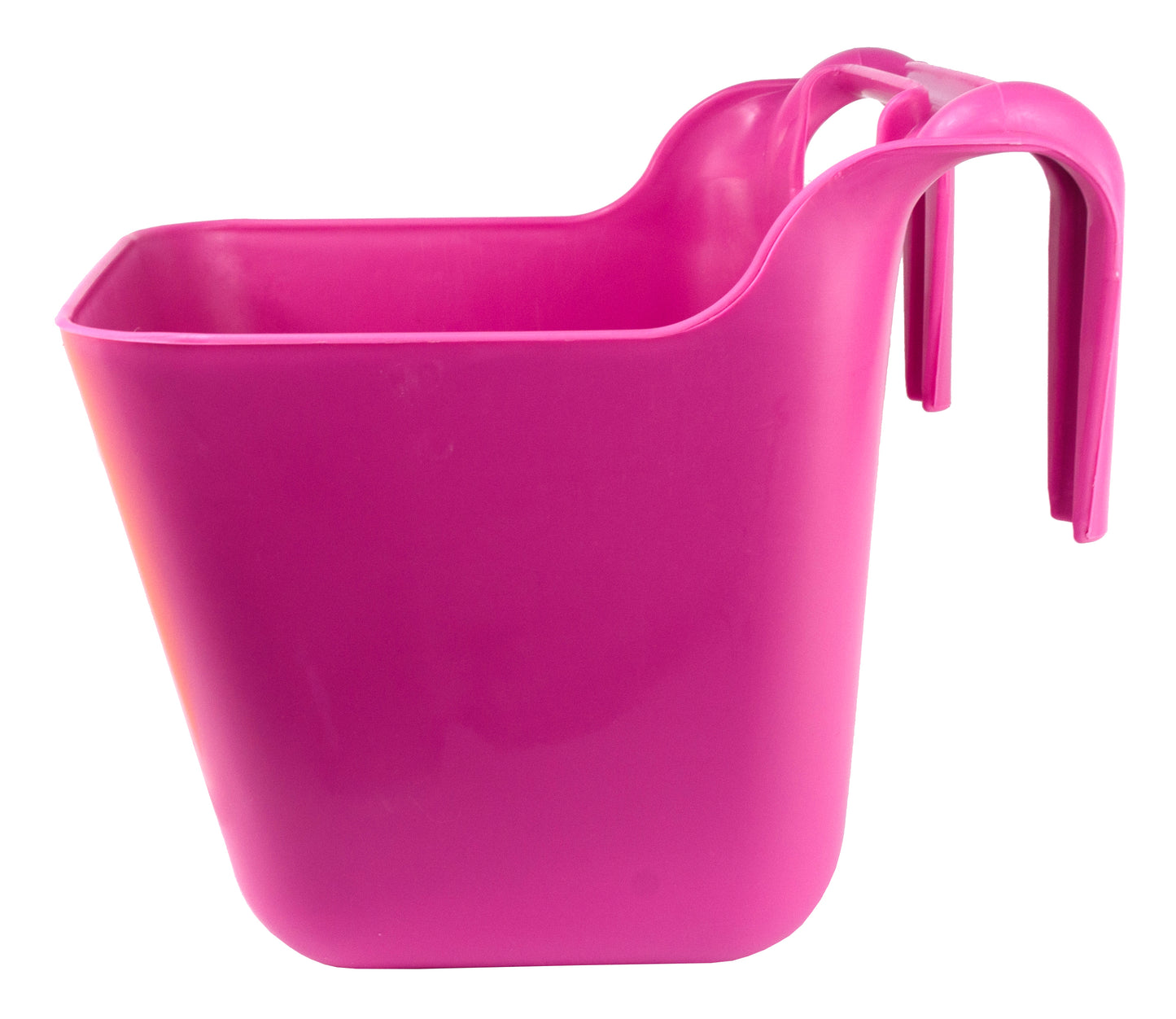 Feed trough with plastic hooks pink 13,5 l plastic