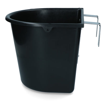 Feed trough 15 l with hooks black