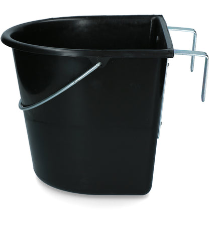 Feed trough 15 l with hooks and handle black