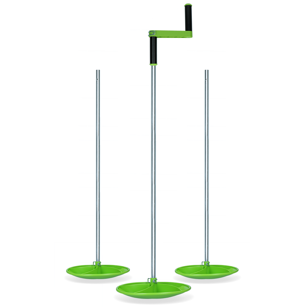 Twist butler net 125 cm 3 x rod + 1 crank