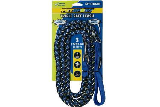 Triple Safe 6ft Leash Blue