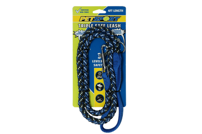 Triple Safe 6ft Leash Blue