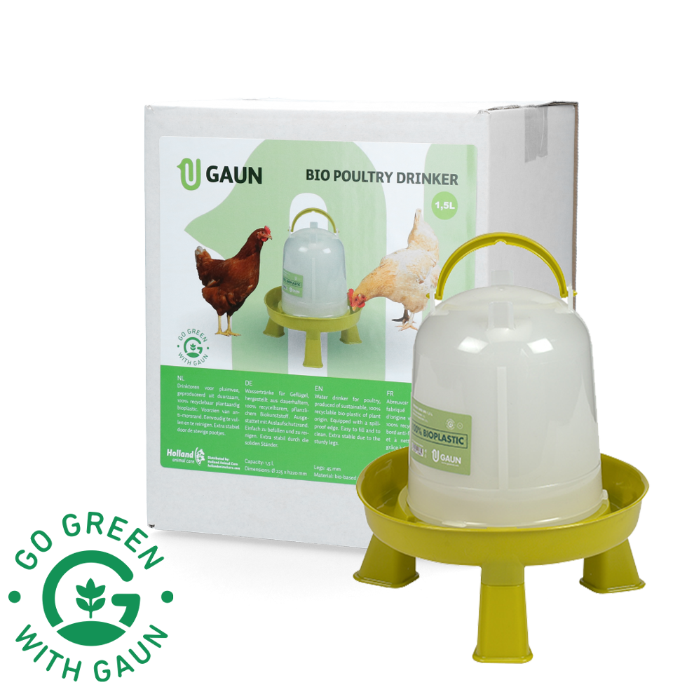 Poultry drinker 1.5 l Bio green lemon with legs