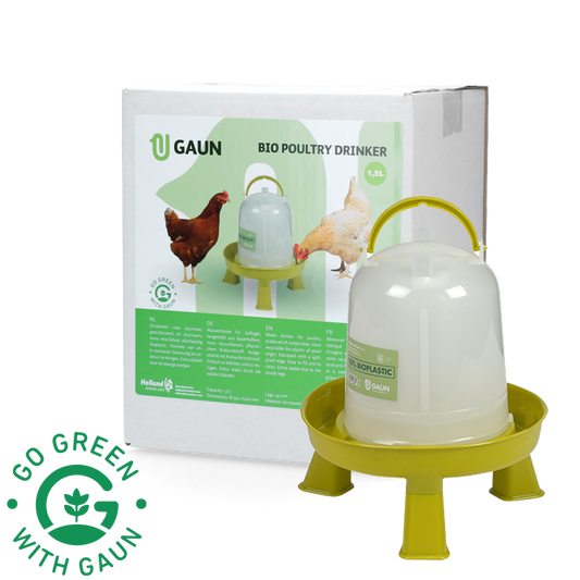 Poultry drinker 1.5 l Bio green lemon with legs