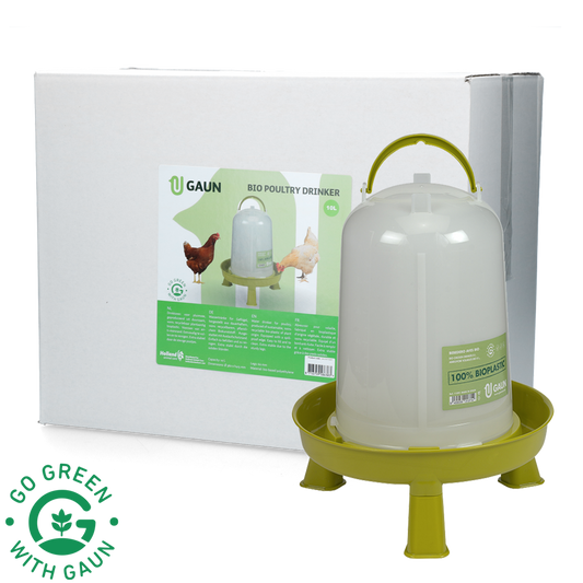 Poultry drinker 10 l Bio green lemon with legs