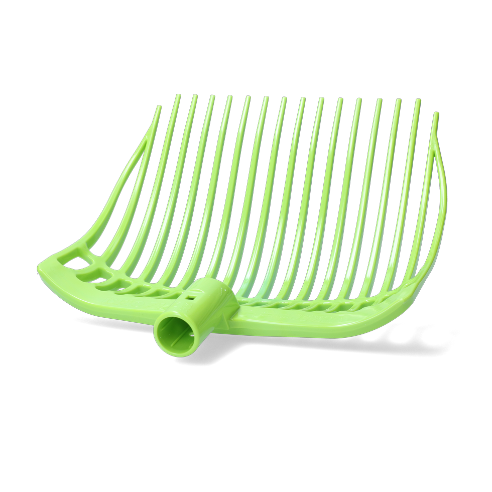 Shaving fork plastic Medium lime green without handle