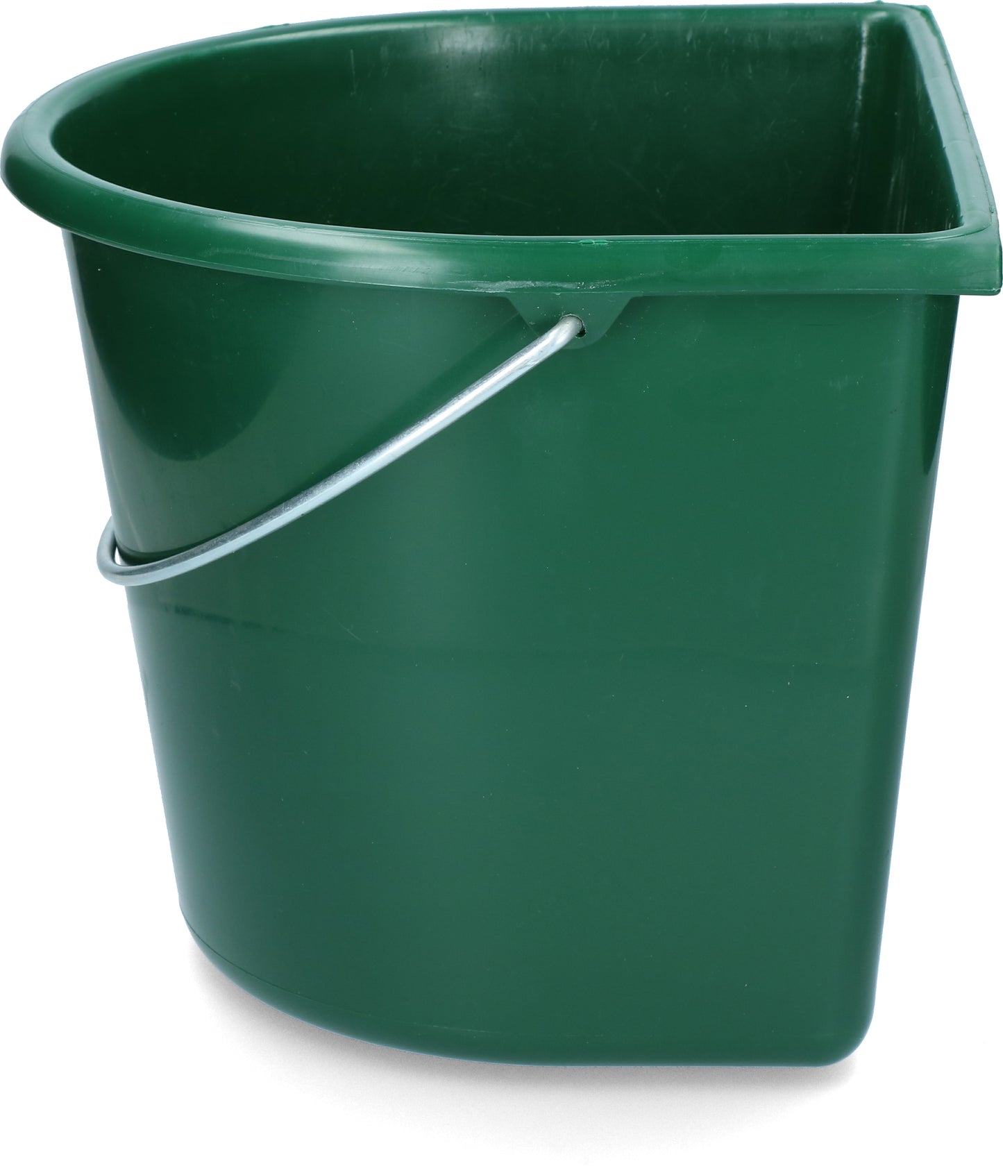 Bucket with flat side 15 l black