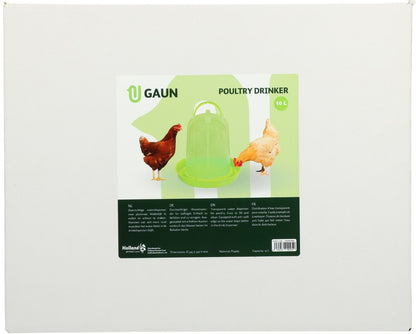 Poultry drinker 8 l green lemon