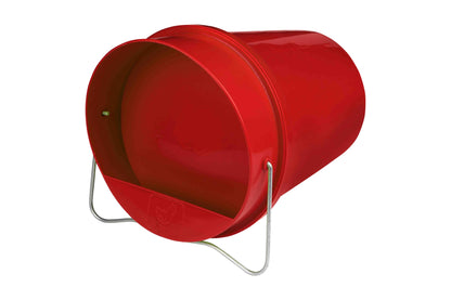 Poultry plastic drinking bucket 6 l red