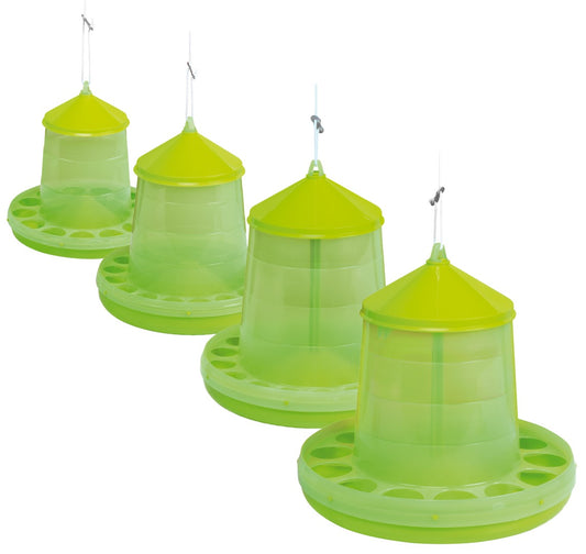 Poultry feeder 4 kg green lemon