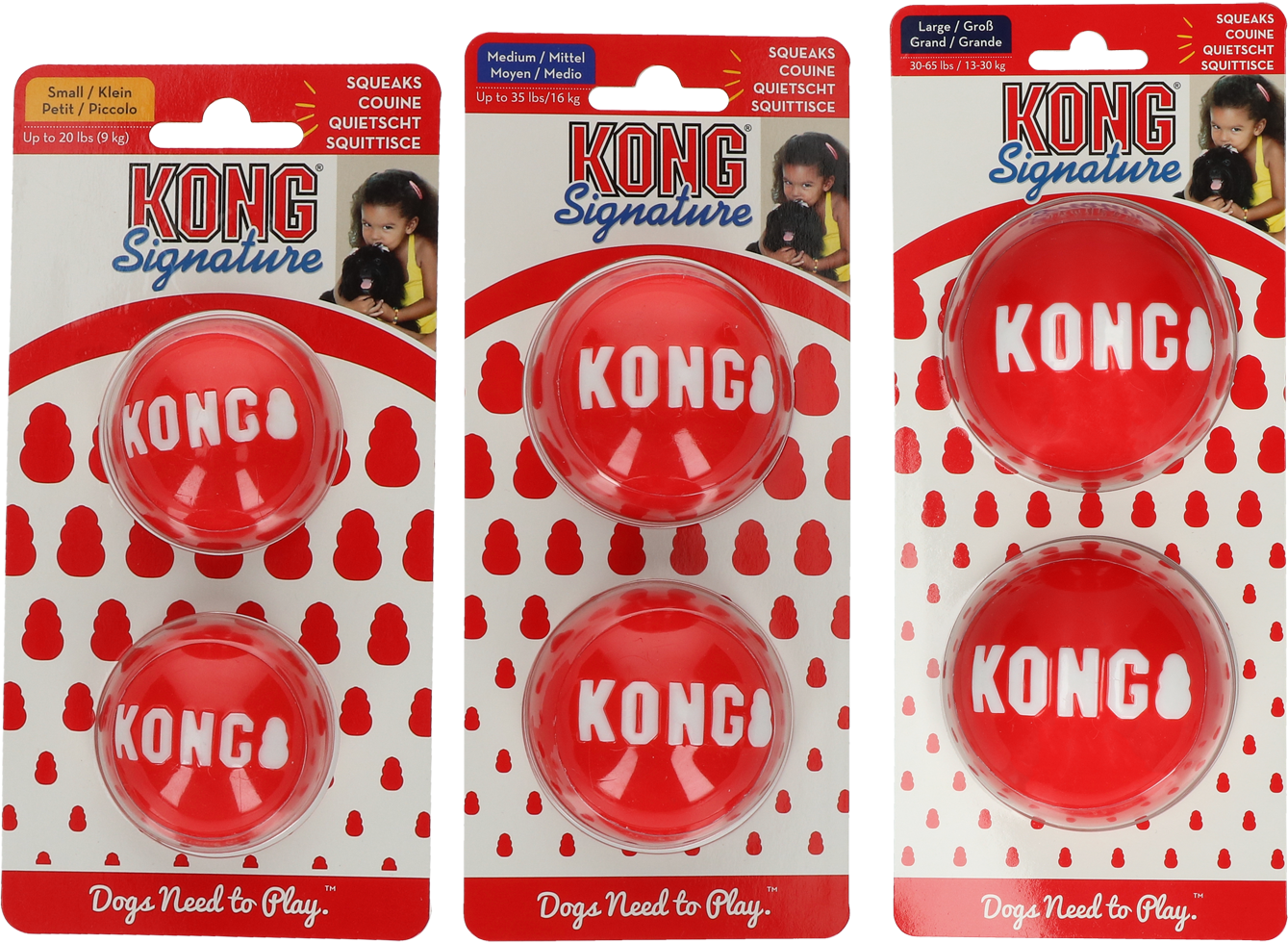 KONG Signature Balls 2-pk Lg