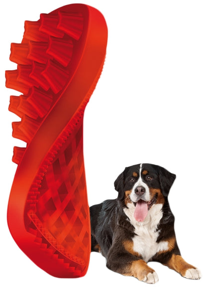 Pet+Me Dog Long Hair Brush Red