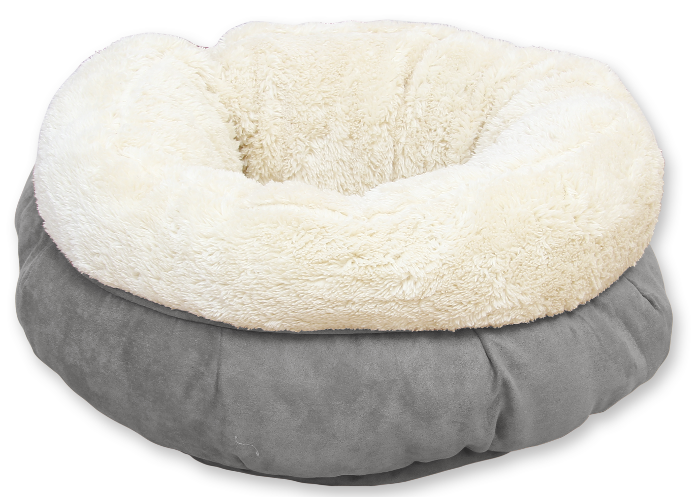 AFP Lambswool Donut Bed Grey