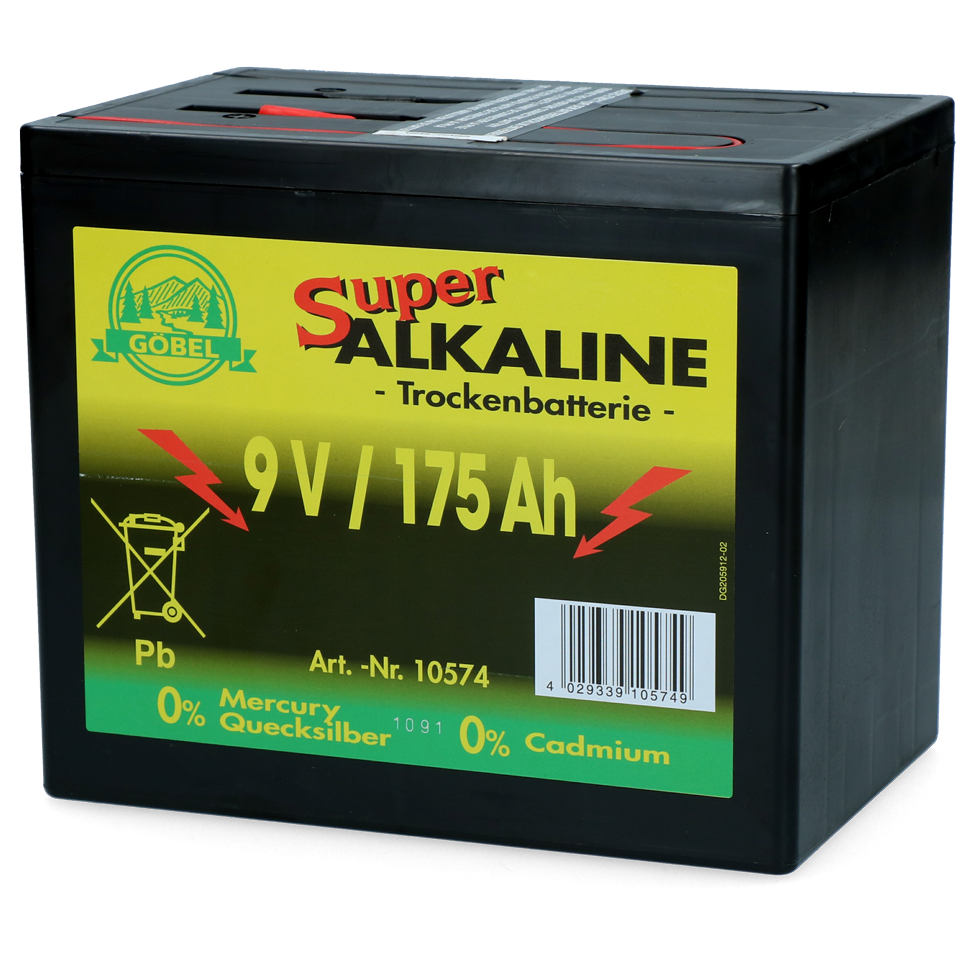 Battery Durobat 9V/175 Ah (H16 x L19 x W13 cm)