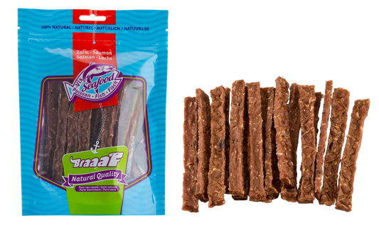 Braaaf Salmon Fish Strips 12 cm