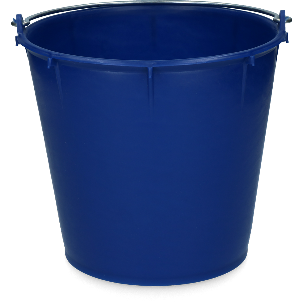 Bucket 7 l with handle dark blue