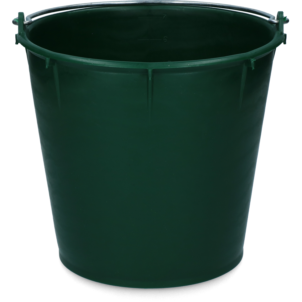 Bucket 7 l with handle green