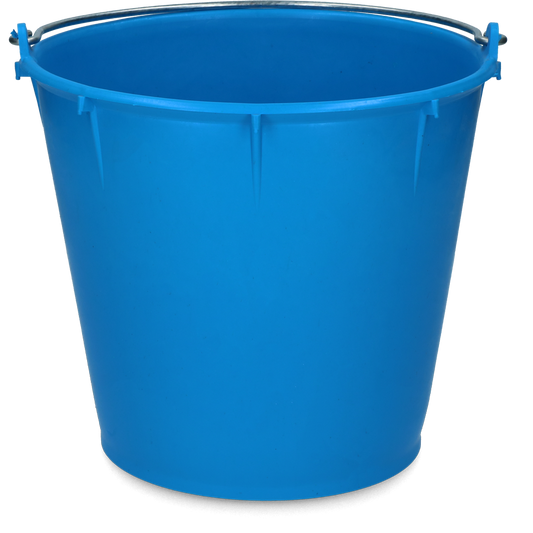 Bucket 7 l with handle royal blue