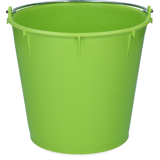 Bucket 7 l with handle lemon green