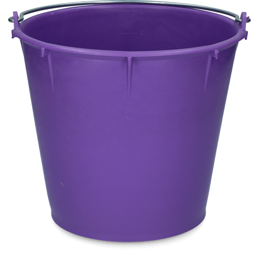 Bucket 7 l with handle purple