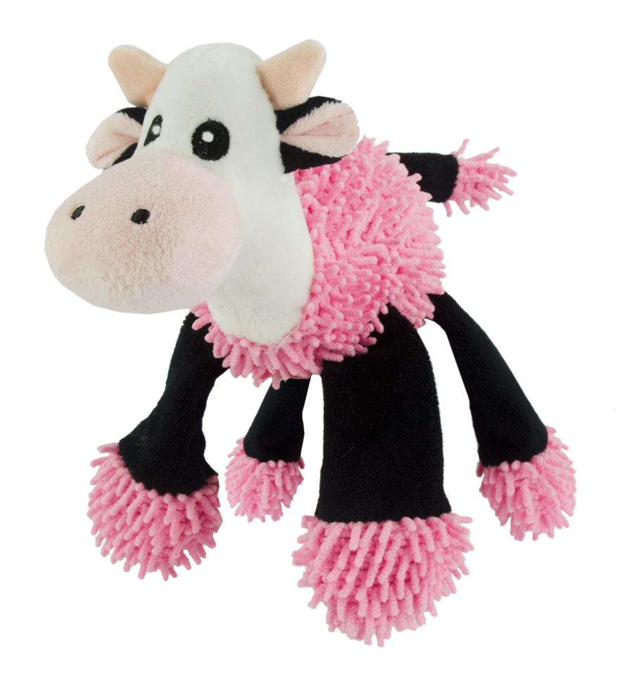 Fuzzle Cow with 5 squeakers