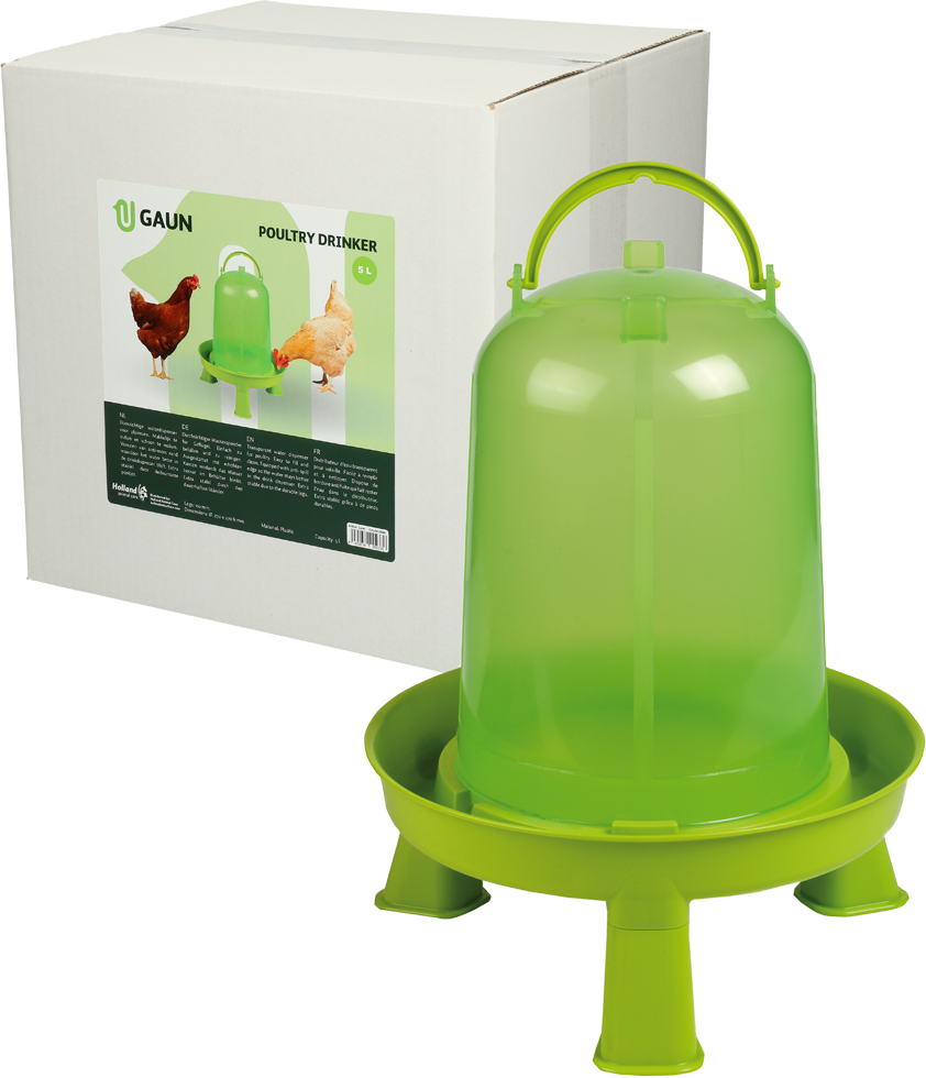 Poultry drinker with legs 5 l lemon green