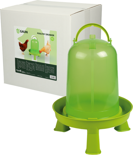 Poultry drinker with legs 5 l lemon green