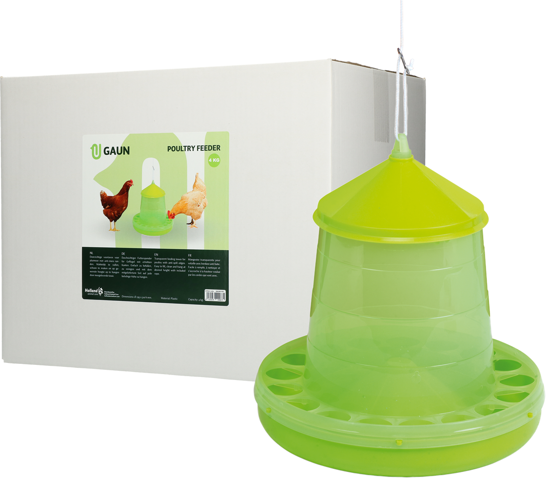 Poultry feeder 4 kg green lemon