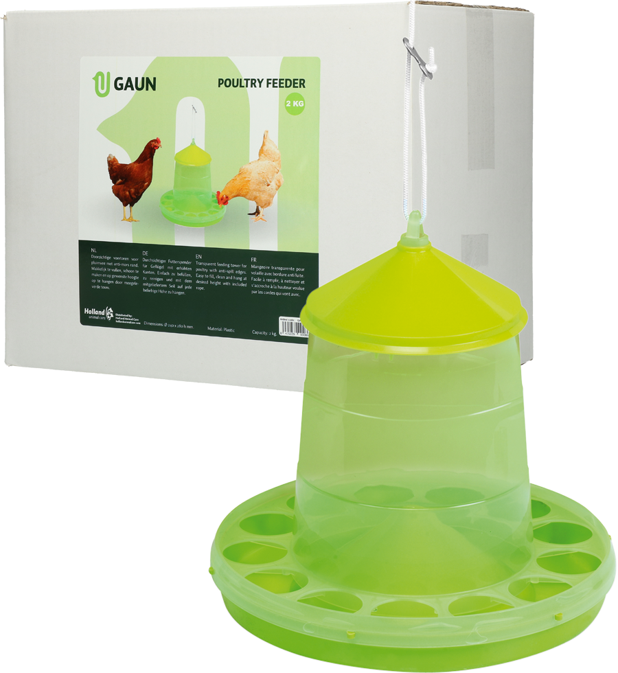 Poultry Feeder 2 kg green