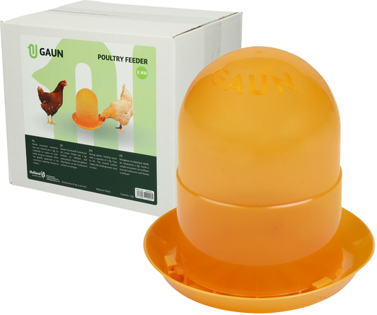 Poultry feeder 2 kg orange