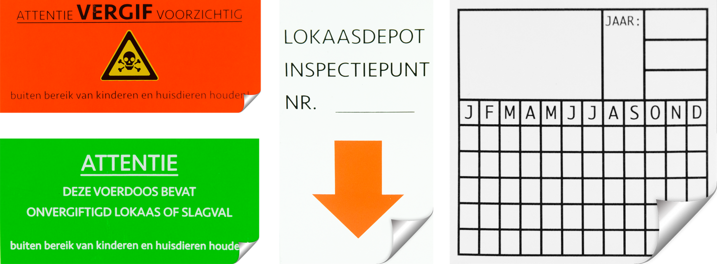 Sticker &quot;Inspectiepunt&quot;