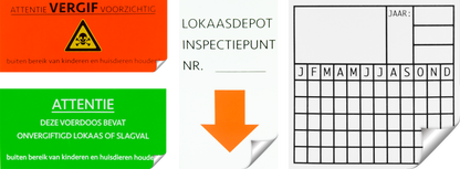 Sticker &quot;Inspectiepunt&quot;