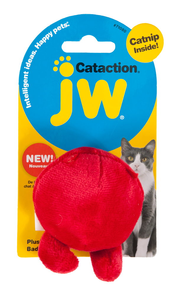 JW Plush Bad Cuz Ball with Catnip