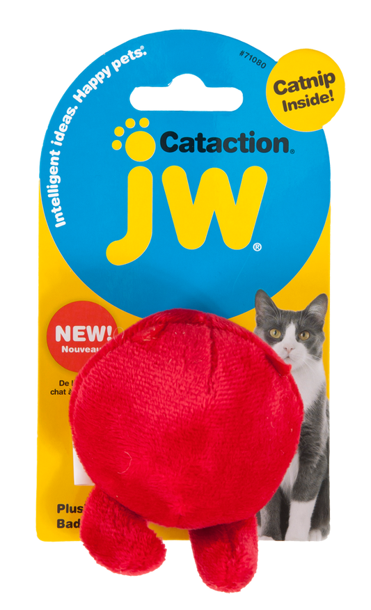 JW Plush Bad Cuz Ball with Catnip