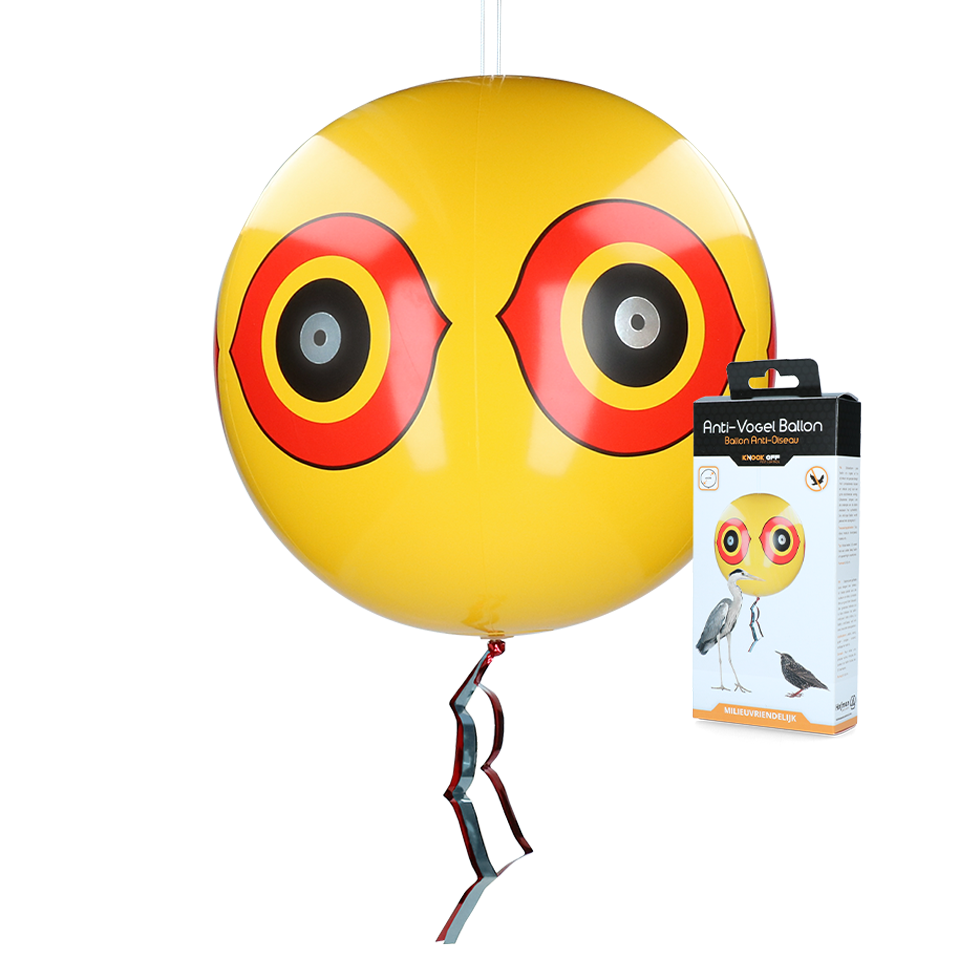 Knock Pest Scare balloon Yellow