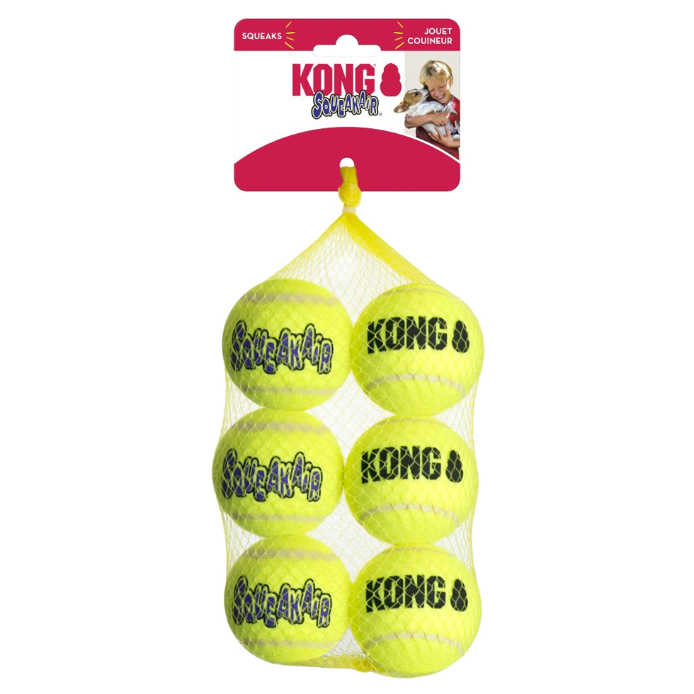 KONG SqueakAir Balls 6-pk Md EU