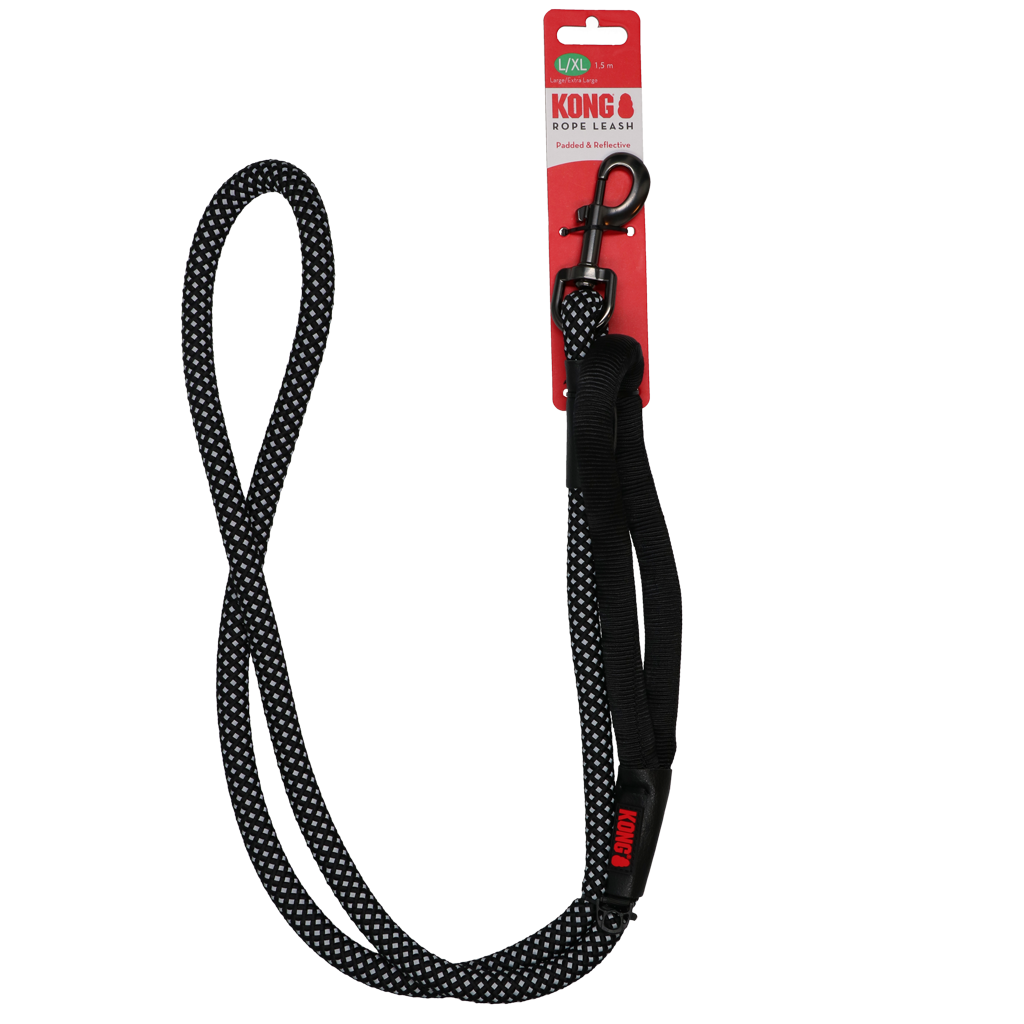 KONG Rope leash  One Size Black