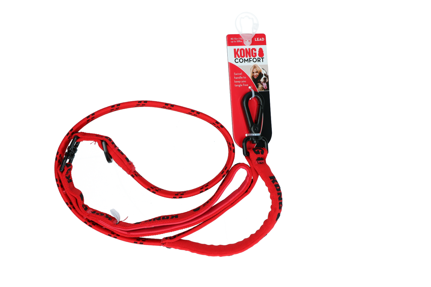 KONG Zero-shock leash  One Size Red