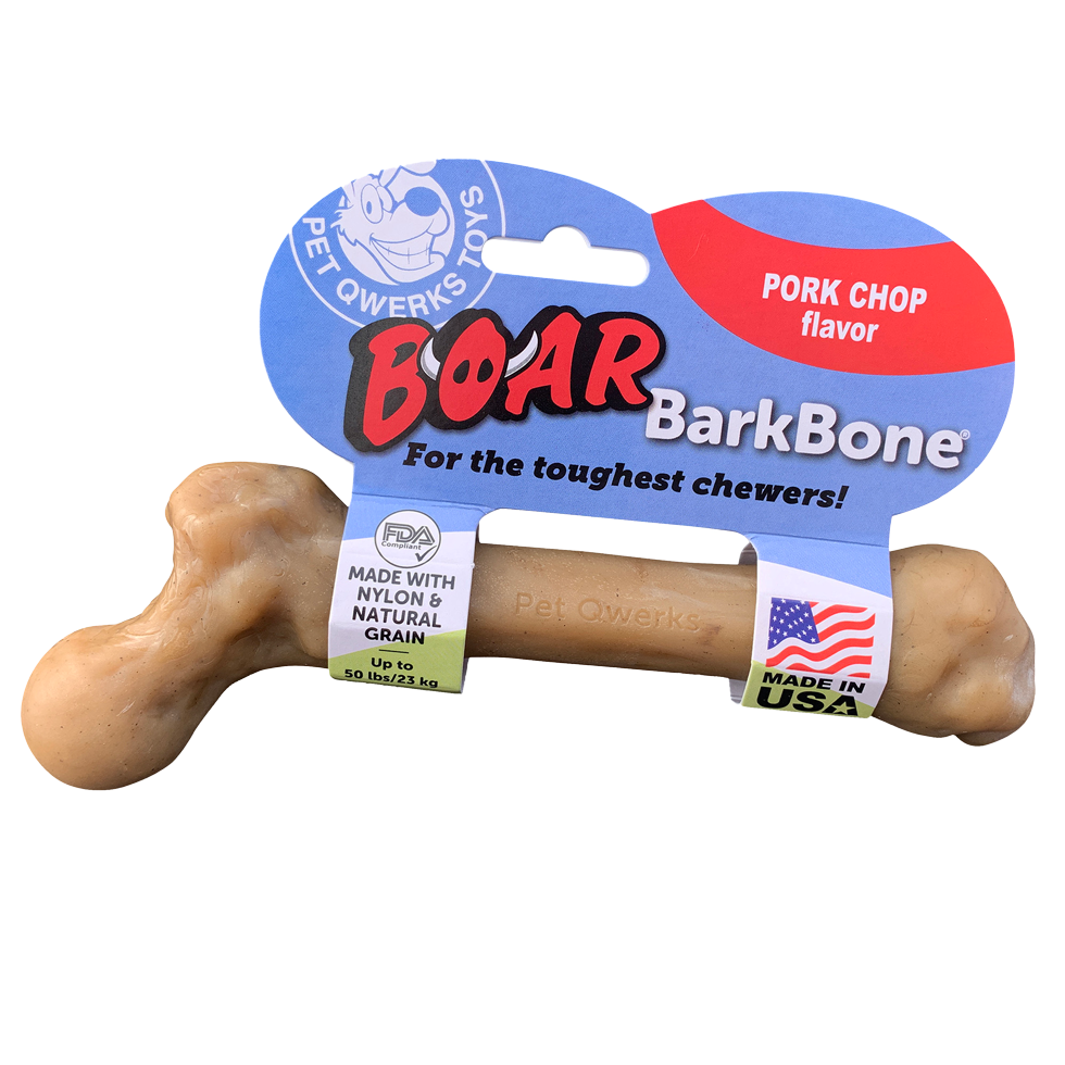 Pet Qwerks  Boar BarkBone Porkchop - XL