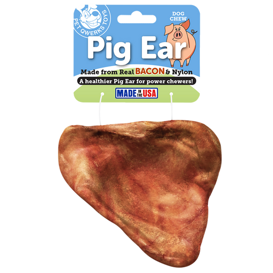 Pet Qwerks  Bacon Pig Ear - Large