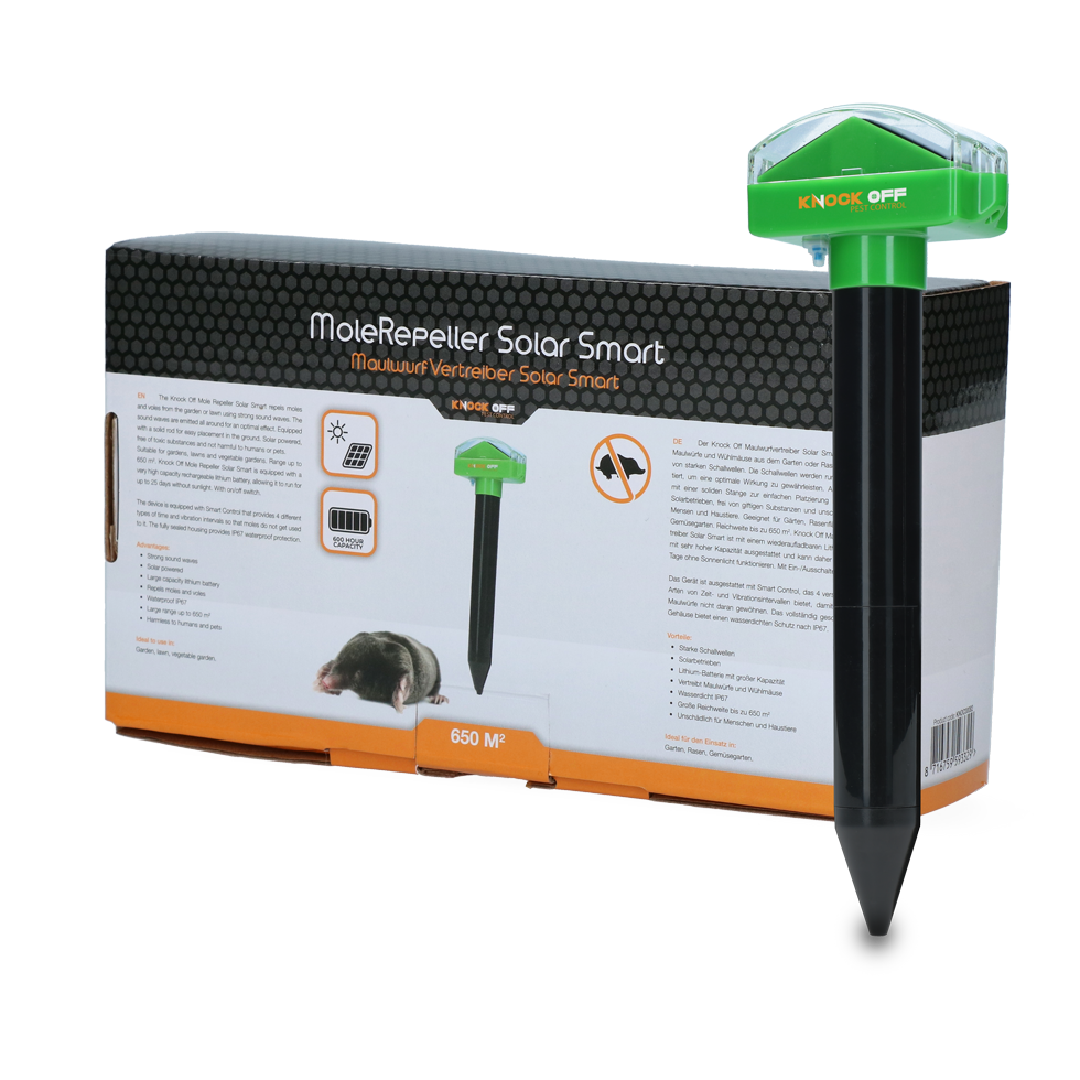 Knock Pest Mole repeller Solar Smart