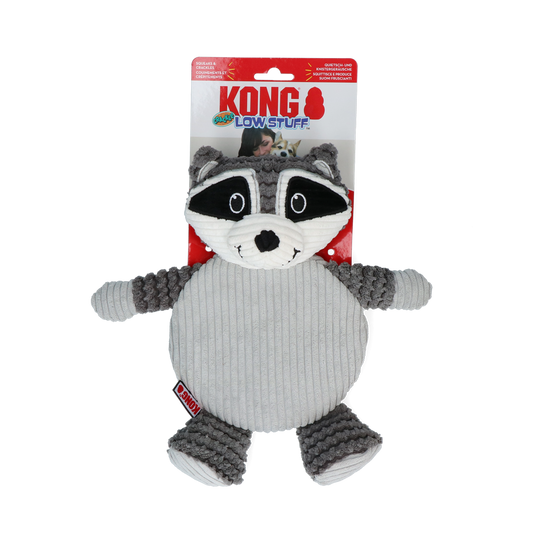 KONG Low Stuff Crackle Tummiez Raccoon Lg