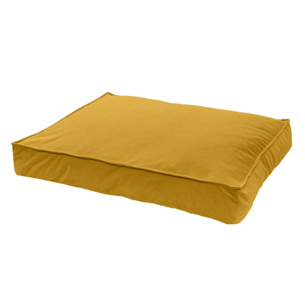 Madison Velours Lounge Cushion Yellow L