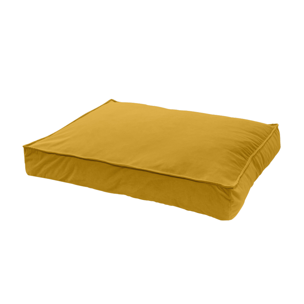 Madison Velours Lounge Cushion Yellow L