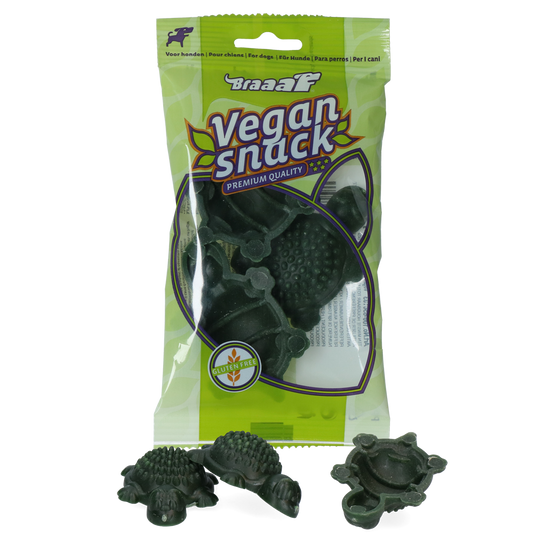 Braaaf VEGAN snack turtle - green 3 pcs.