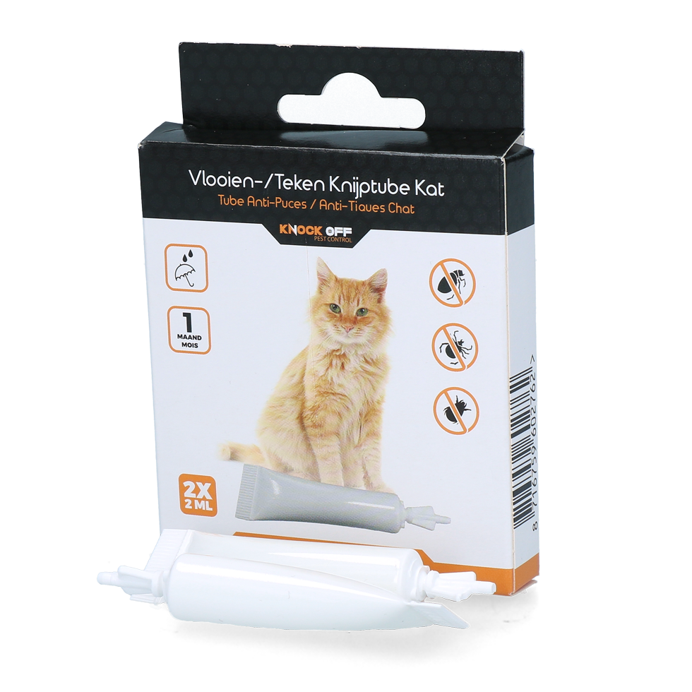 Knock Pest flea/tick squeeze tube cat NL+FR