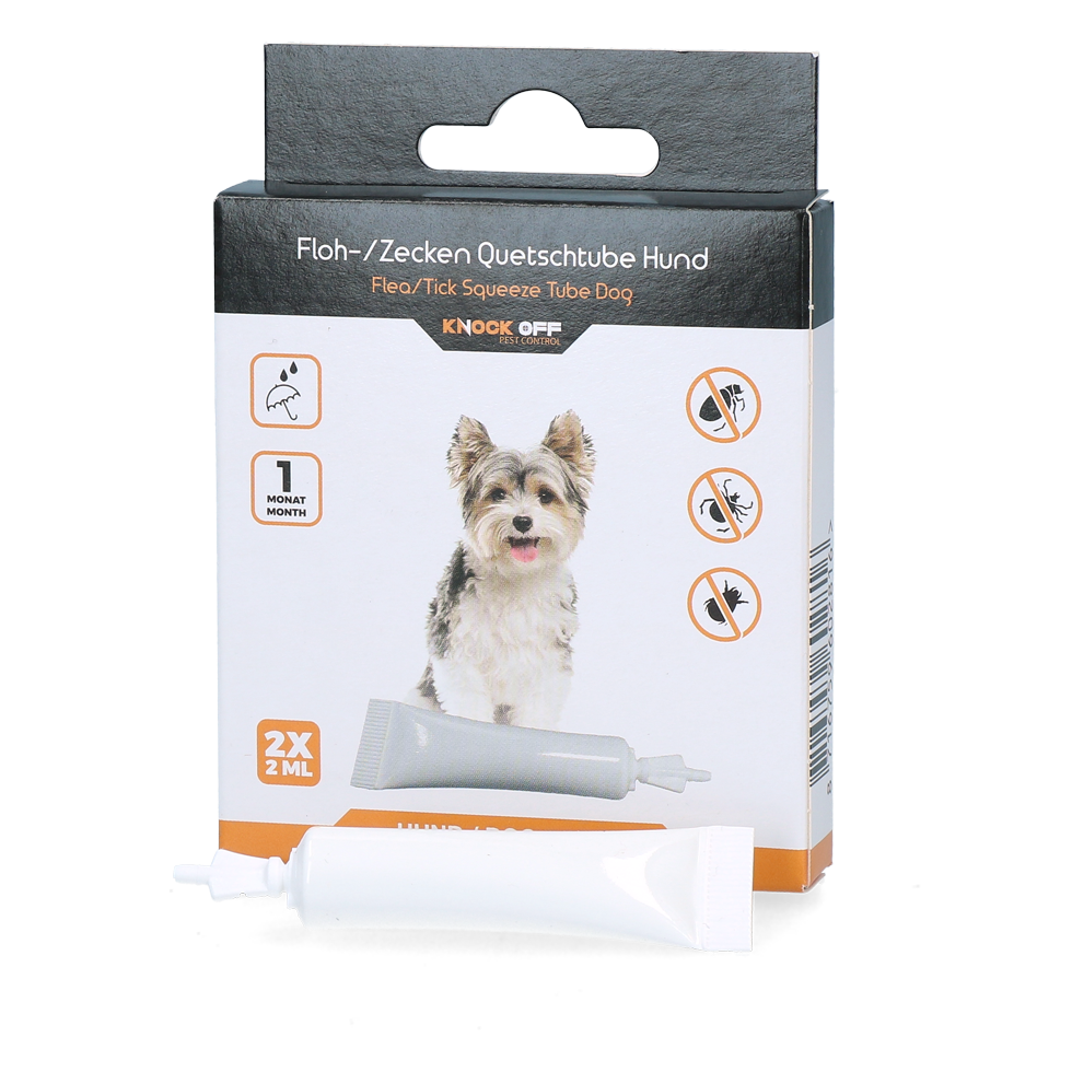 Knock Pest flea/tick squeeze tube dog &lt;5 kg NL+FR